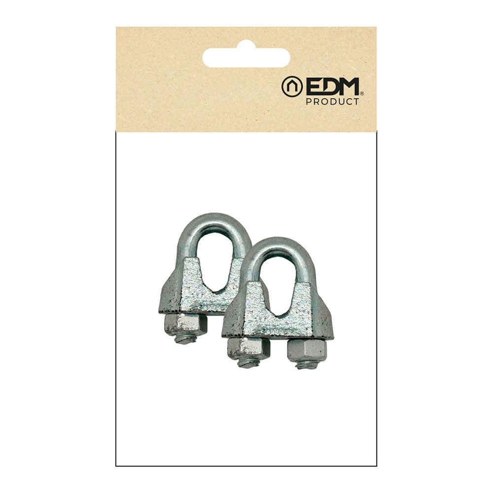 Grampo cabo DIN-741 SJT01, aço galvanizado, M5 1/4". 2 unidades - Image 3