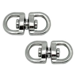 Anel giratório AP12, aço niquelado , 5/8" 16 mm. 2 unidades