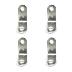 Ângulo de reforço AN24, aço inoxidável, 30 x 30 x 16 mm. 4 unidades