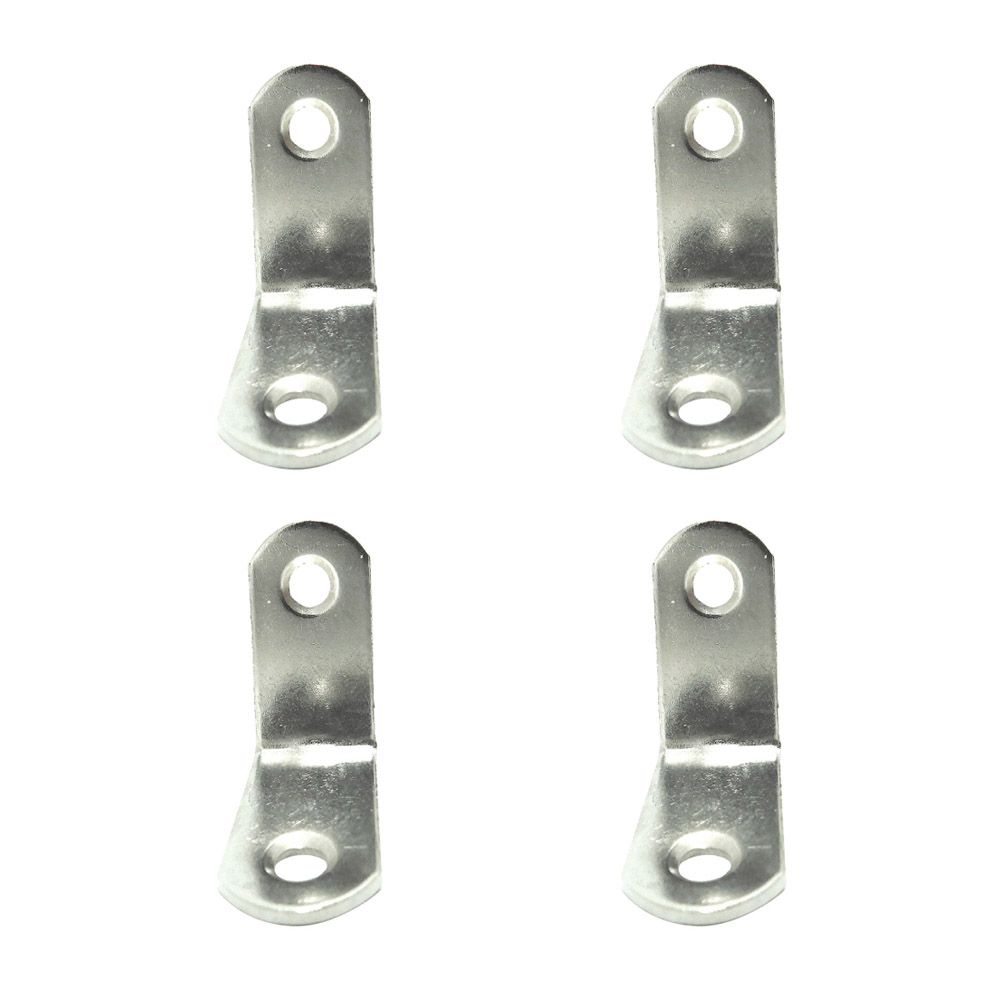 Ângulo de reforço AN24, aço inoxidável, 30 x 30 x 16 mm. 4 unidades