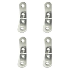 Ângulo de reforço AN24, aço inoxidável, 40 x 40 x 16 mm. 4 unidades
