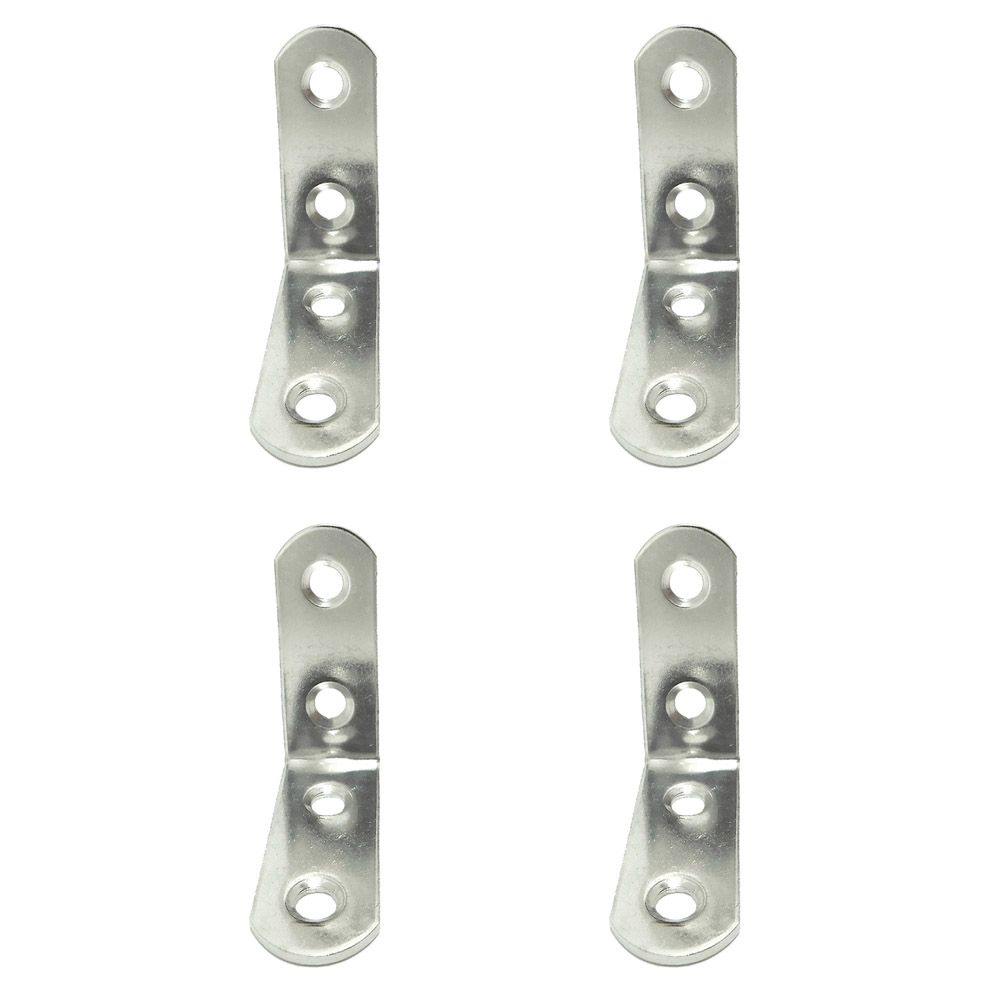 Ângulo de reforço AN24, aço inoxidável, 40 x 40 x 16 mm. 4 unidades