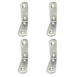 Ângulo de reforço AN24, aço inoxidável, 60 x 60 x 19 mm. 4 unidades