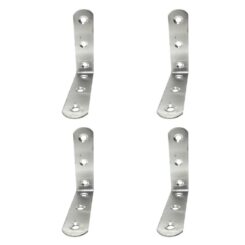 Ângulo de reforço AN24, aço inoxidável, 80 x 80 x 19 mm. 4 unidades