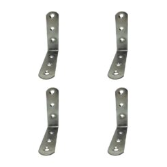 Ângulo de reforço AN24, aço inoxidável, 100 x 100 x 19 mm. 4 unidades