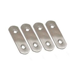 Placa reta para união PLC14, aço inoxidável, 40 x 16 x 1,5 mm. 4 unidades