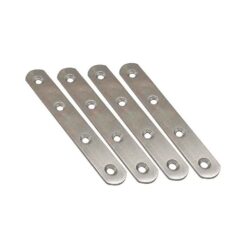 Placa reta para união PLC14, aço inoxidável, 100 x 19 x 2 mm. 4 unidades