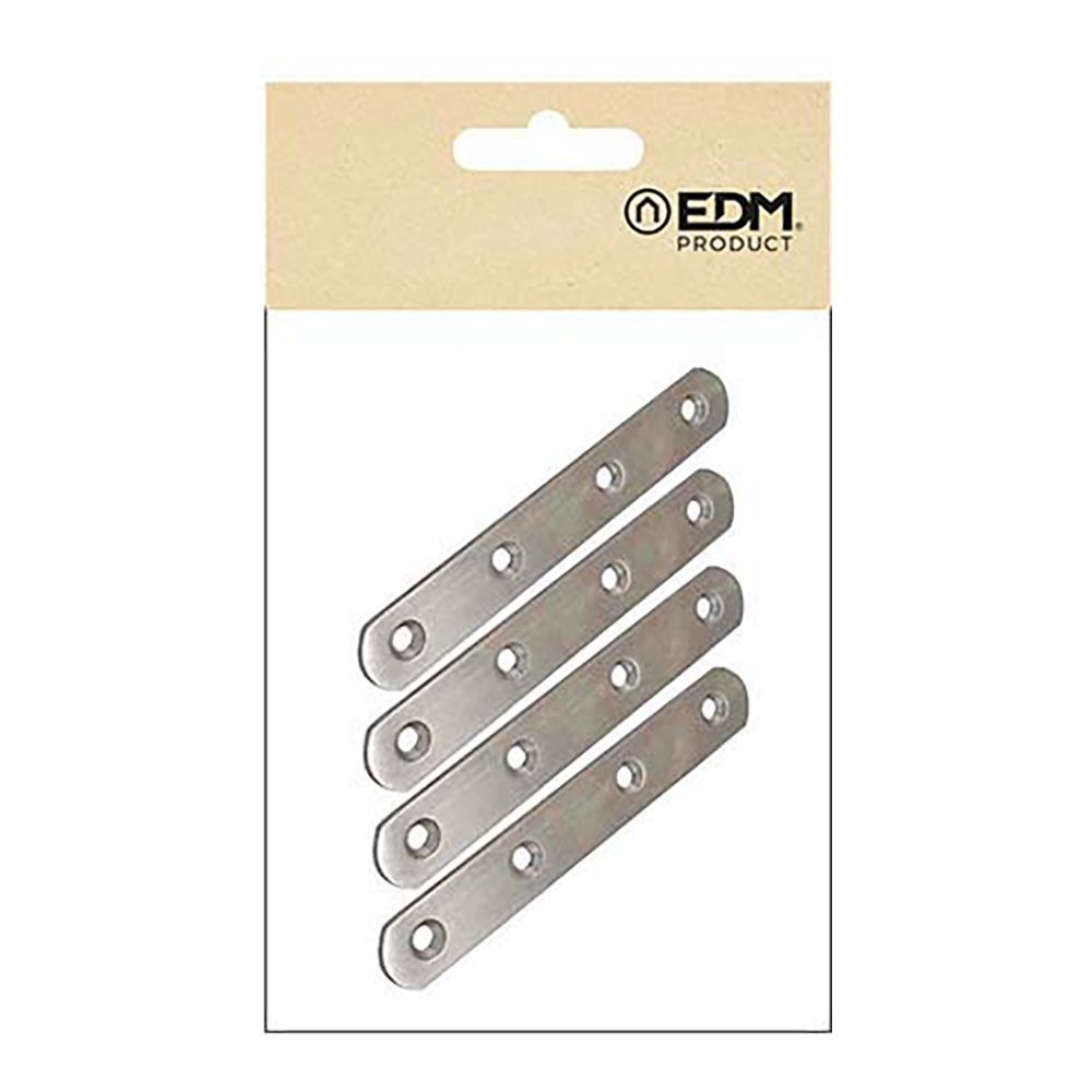 Placa reta para união PLC14, aço inoxidável, 100 x 19 x 2 mm. 4 unidades - Image 2