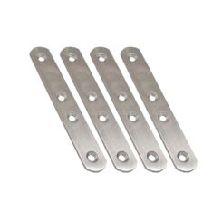 Placa reta para união PLC14, aço inoxidável, 120 x 19 x 2 mm. 4 unidades