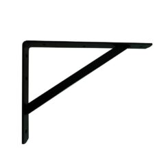 Esquadro reforçado PLM04 preto 300 x 220 mm