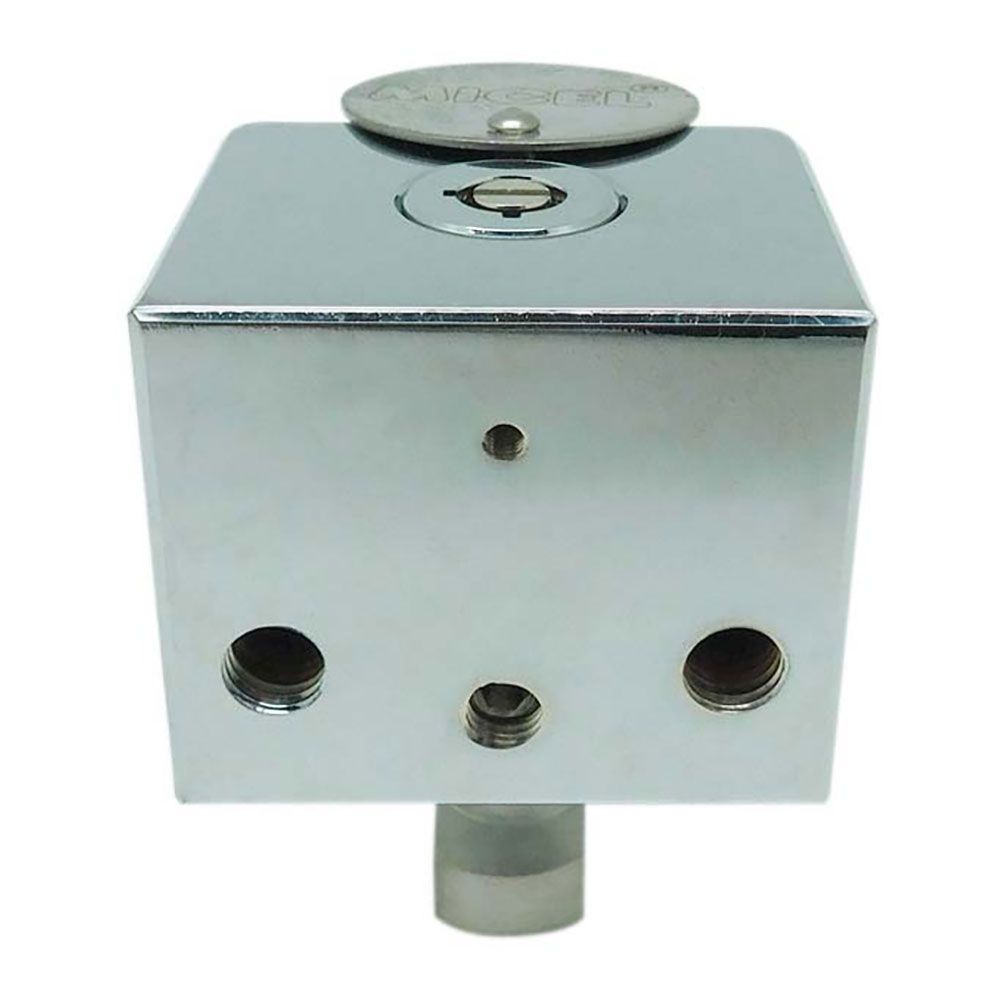 Cadeado quadrado CN13, sem base, com chave tubular