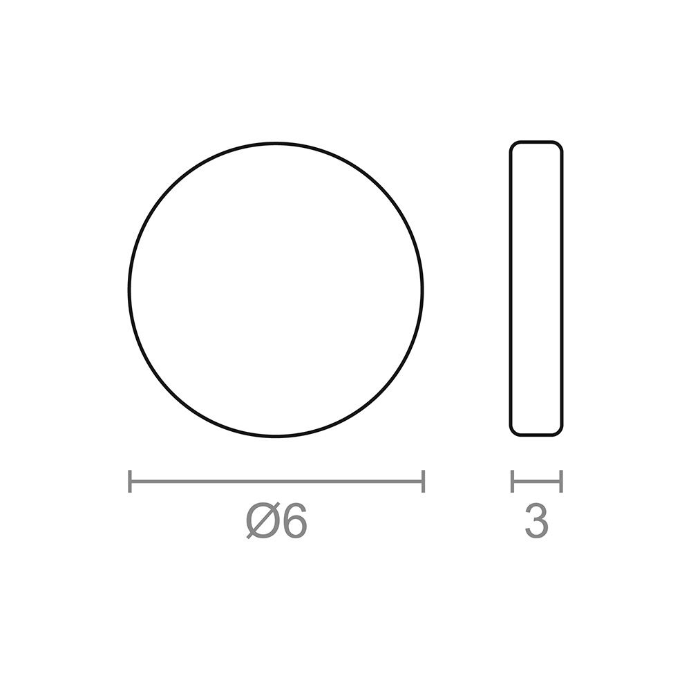 Íman neodímio disco IM28 níquel Ø6 x 3 mm - Image 2