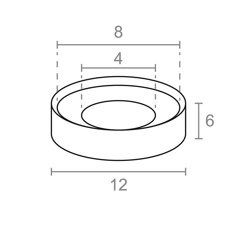 Íman neodímio anel IM31 níquel 12 x 6 (Ø8-4) mm - Image 2