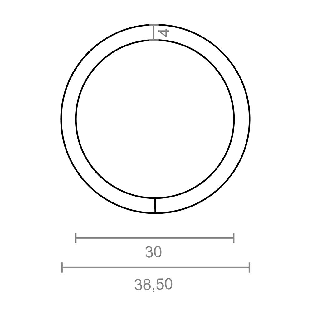 Argola soldada AP14, 4 x 30 mm, zincado, blíster 4 unidades - Image 2