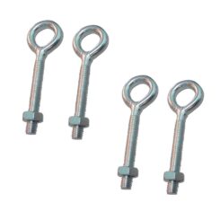 Camarão fechado soldado com porca HM01, M5 x 40 mm, zincado, blíster 4 unidades