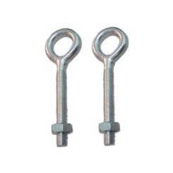 Camarão fechado soldado com porca HM01, M8 x 60 mm, zincado, blíster 2 unidades