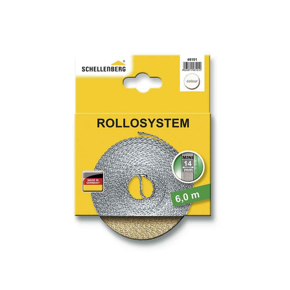 Fita para persianas bege 14 mm x 6 m