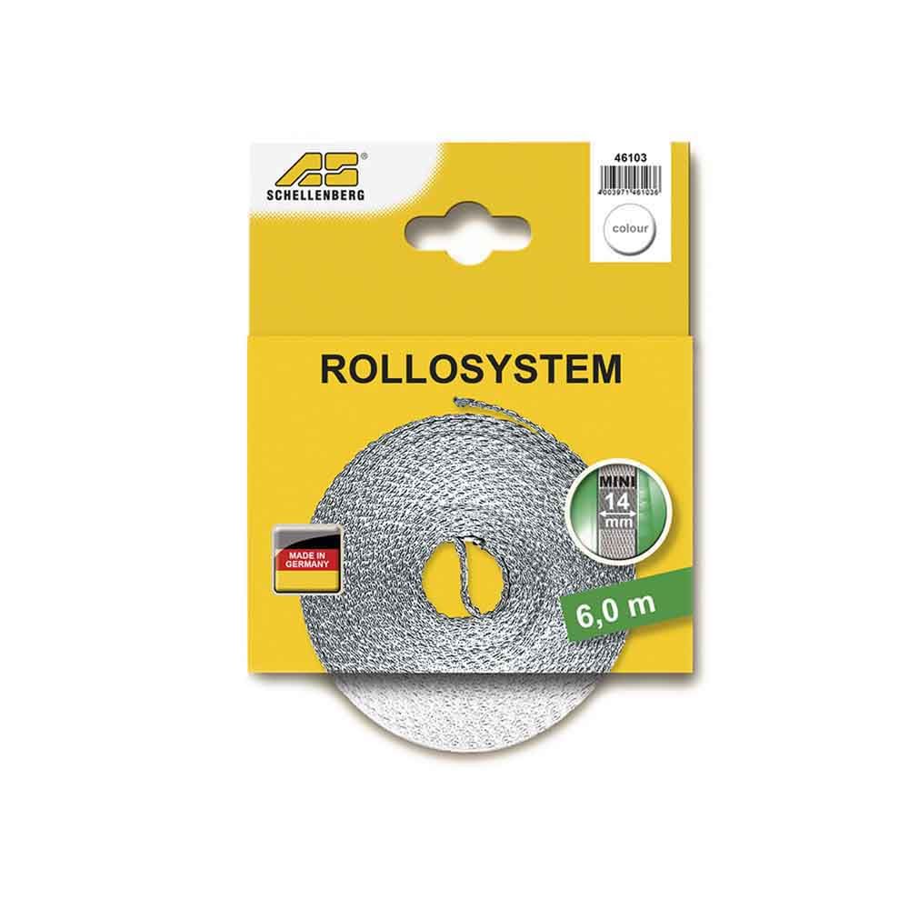 Fita para persianas branca 14 mm x 6 m