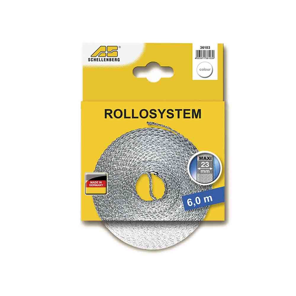 Fita para persianas branca 23 mm x 6 m