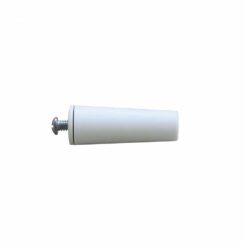 Batente conico para persiana branco 60 mm
