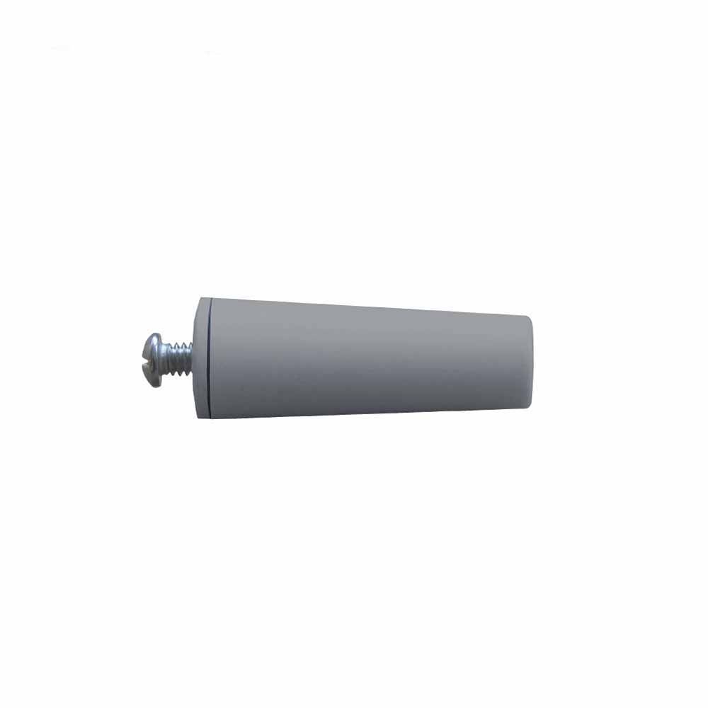 Batente conico para persiana cinza 60 mm