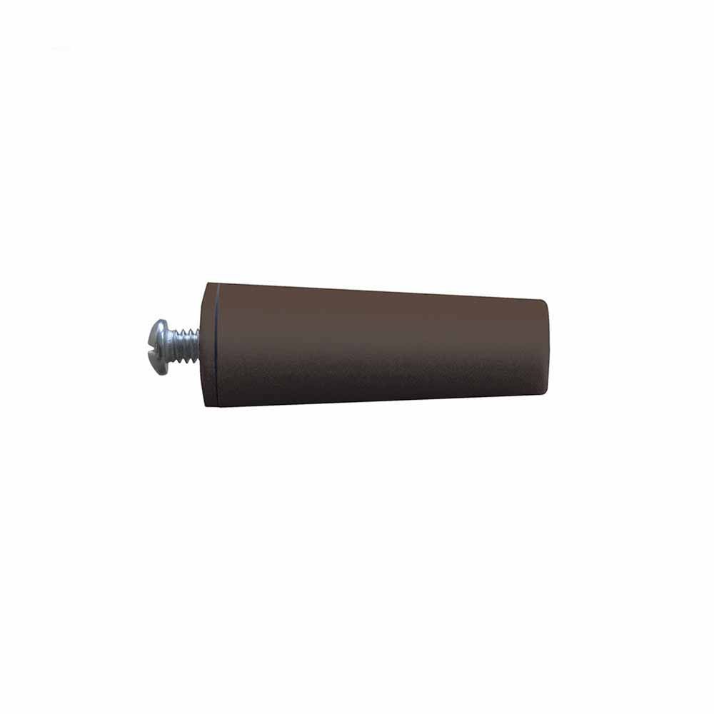 Batente conico para persiana castanho 60 mm