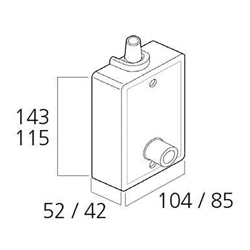 Torno exterior para 80 kg branco com manivela - Image 2