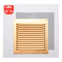 Grelha anti-mosquito alumínio 0,8 OURO 150x150mm (g)