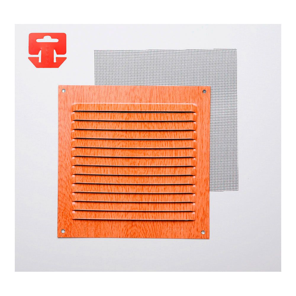 Grelha anti-mosquito alumínio 0.6 imitação faia 150x150mm (g)