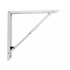 Esquadro de aço dobrável abat-plan branco 40 x 40 cm