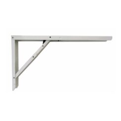 Esquadro de aço dobrável abat-table branco 30 x 52 cm