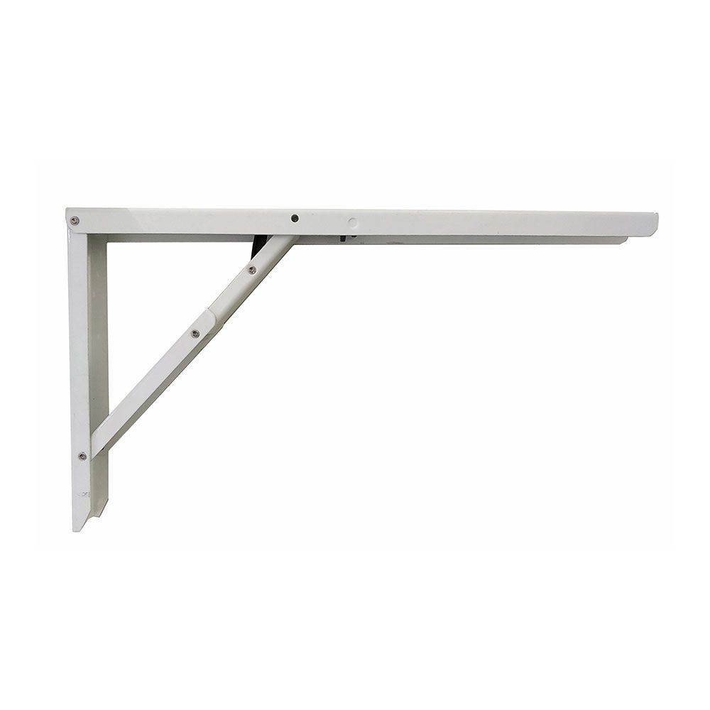 Esquadro de aço dobrável abat-table branco 30 x 52 cm