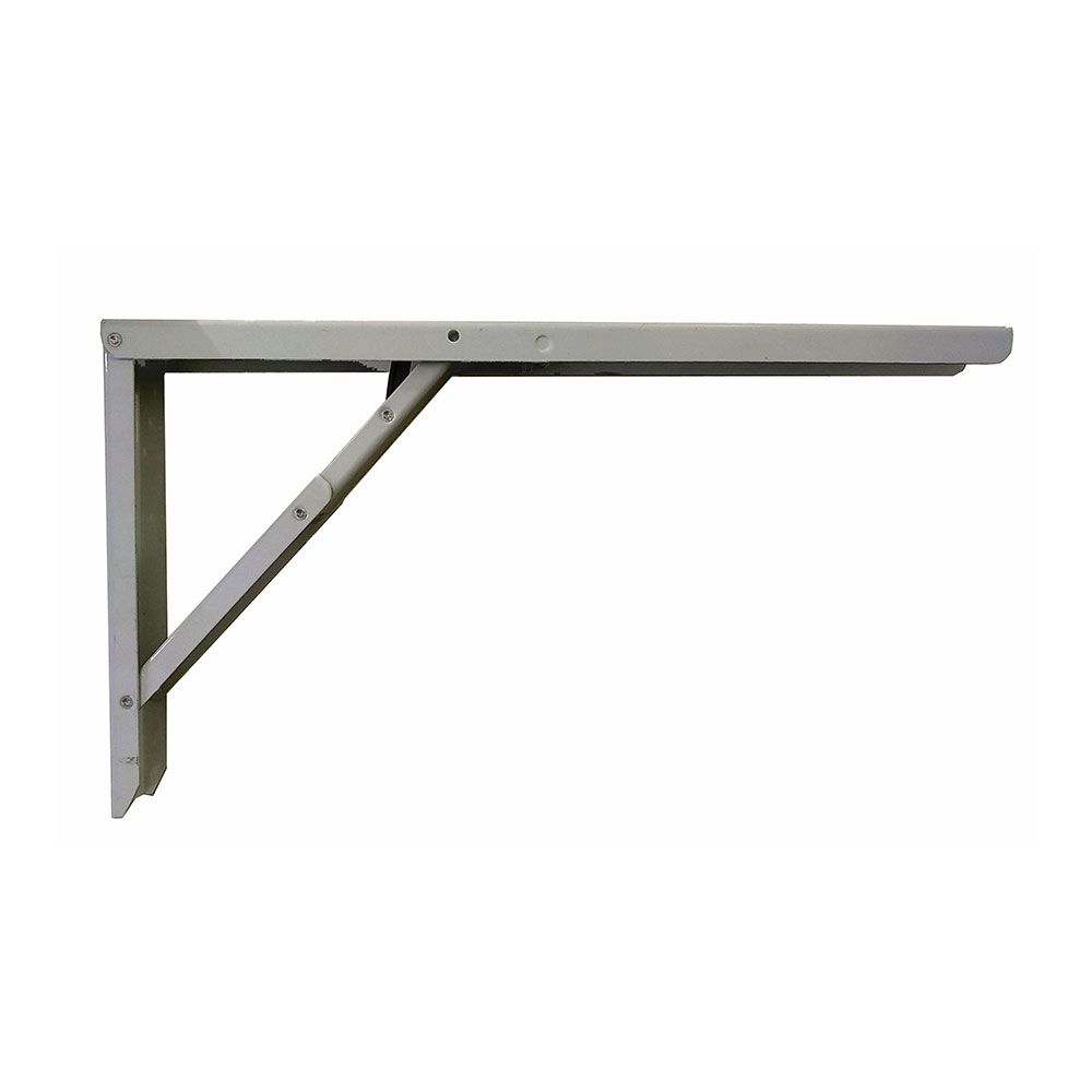 Esquadro de aço dobrável abat-table prata 30 x 52 cm