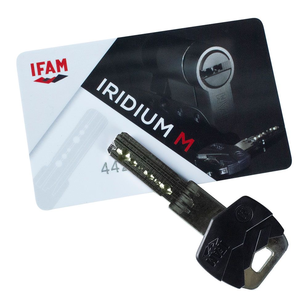 Cilindro iridium m IRM3040N. níquel 70mm (30+40mm) CAM longo 15mm. com 5 chaves de segurança. ifam - Image 2