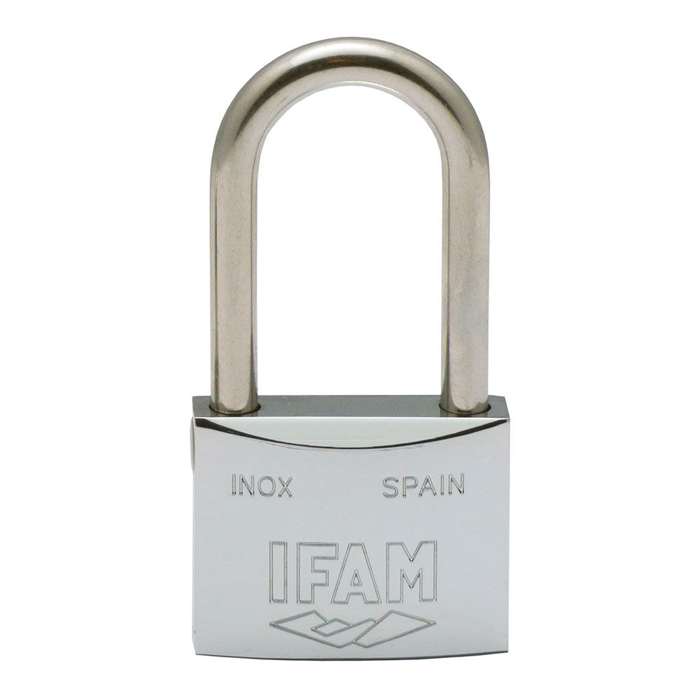 Cadeado inoxidavel 30AL 30mm com 2 chaves. arco longo. ifam