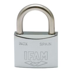 Cadeado de aço INOX 50 inoxidavel 50mm. com 2 chaves. arco normal. ifam