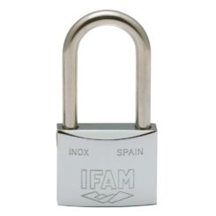 Cadeado inoxidavel 50AL 50mm com 2 chaves. arco longo. ifam