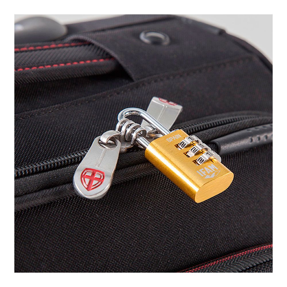 Cadeado COL COMBI30 vermelho 30mm. aço Ø5mm. com combinação ifam - Image 2