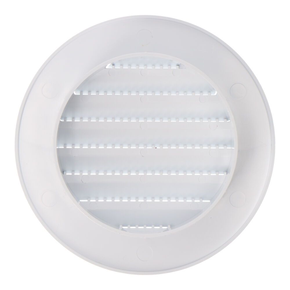Grelha de ventilação redonda com inserção, ABS, com suspeito Ø70mm branco - Image 2