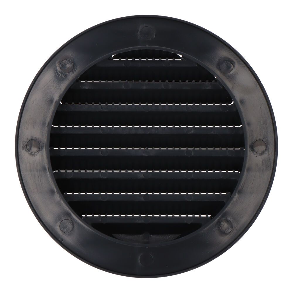 Grelha de ventilação redonda de encastrar com rede mosquiteira ø90 mm, ABS cinzento antracite - Image 2