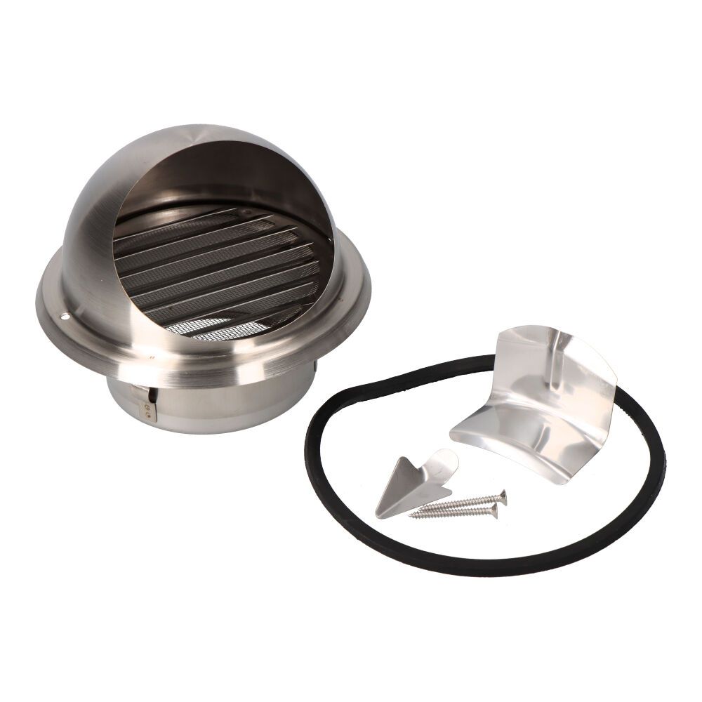 Grelha de ventilação em INOX copa de encastrar Ø100 mm - Image 2