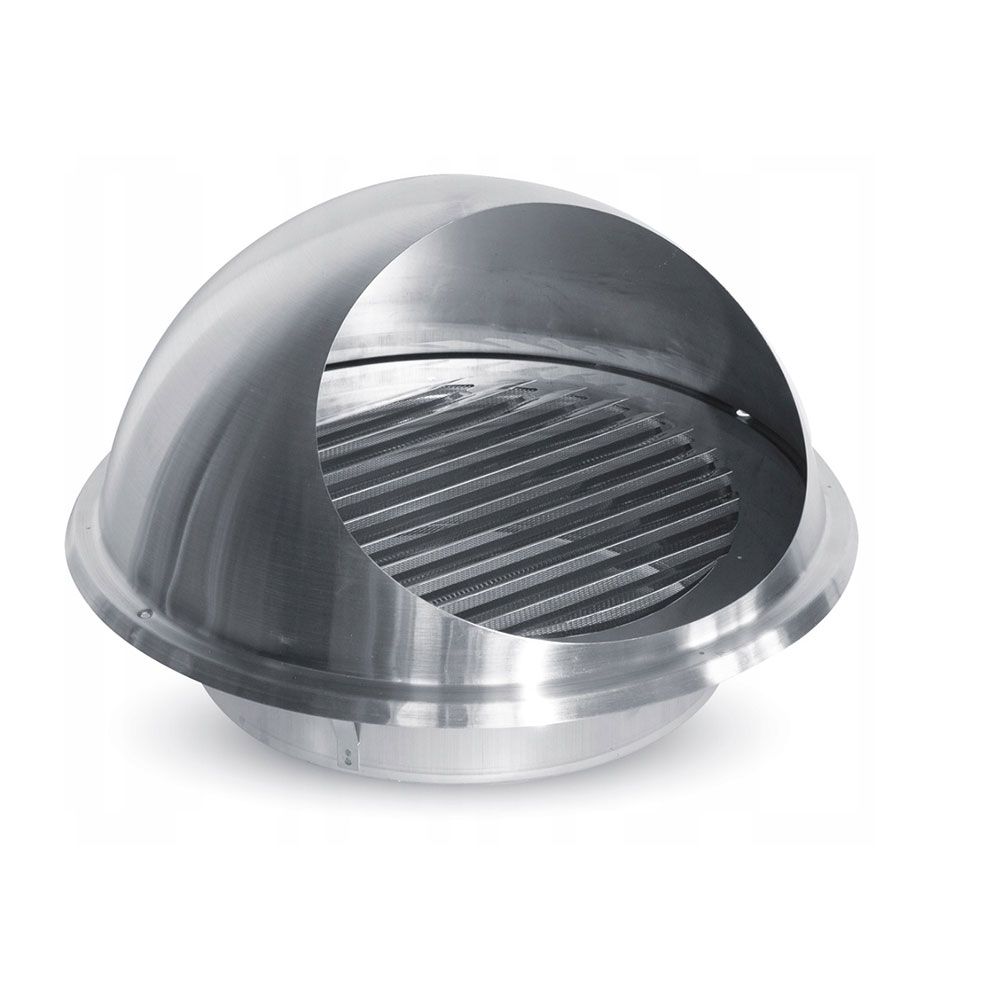 Grelha de ventilação em INOX copa de encastrar Ø125 mm