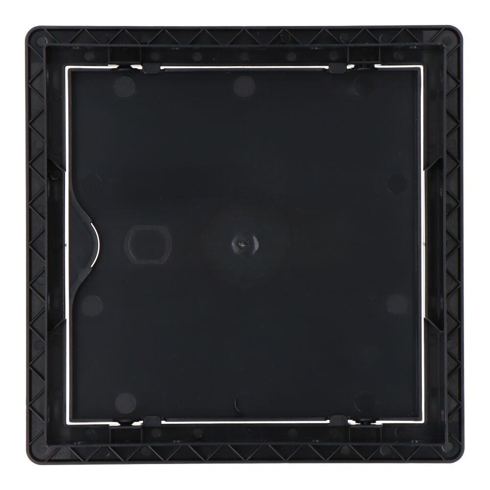 Tampa de registro quadrada de encastrar ABS 15x15cm, cinzento antracite - Image 2
