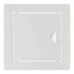 Tampa de registro quadrada de encastrar em AÇO15x15cm branca