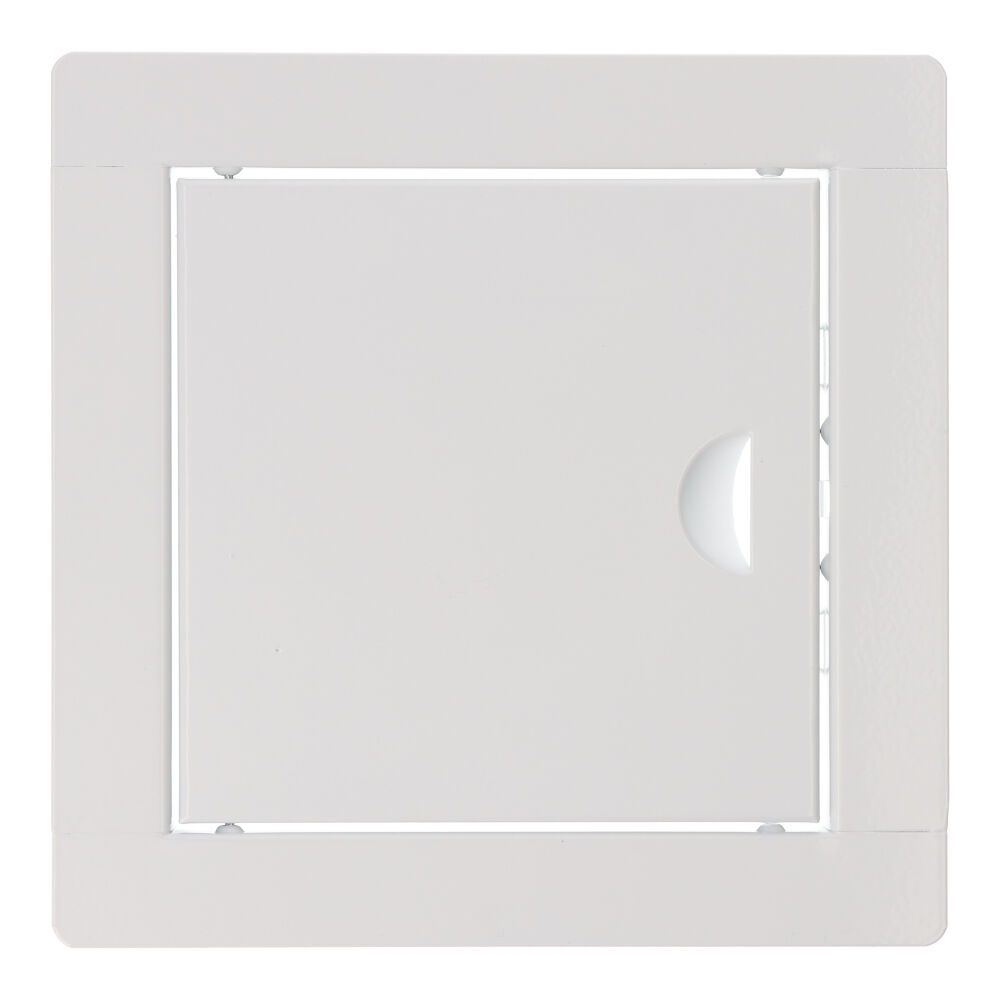 Tampa de registro quadrada de encastrar em AÇO15x15cm branca