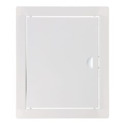 Tampa de registro retangular de encastrar em aço 20x25cm branca