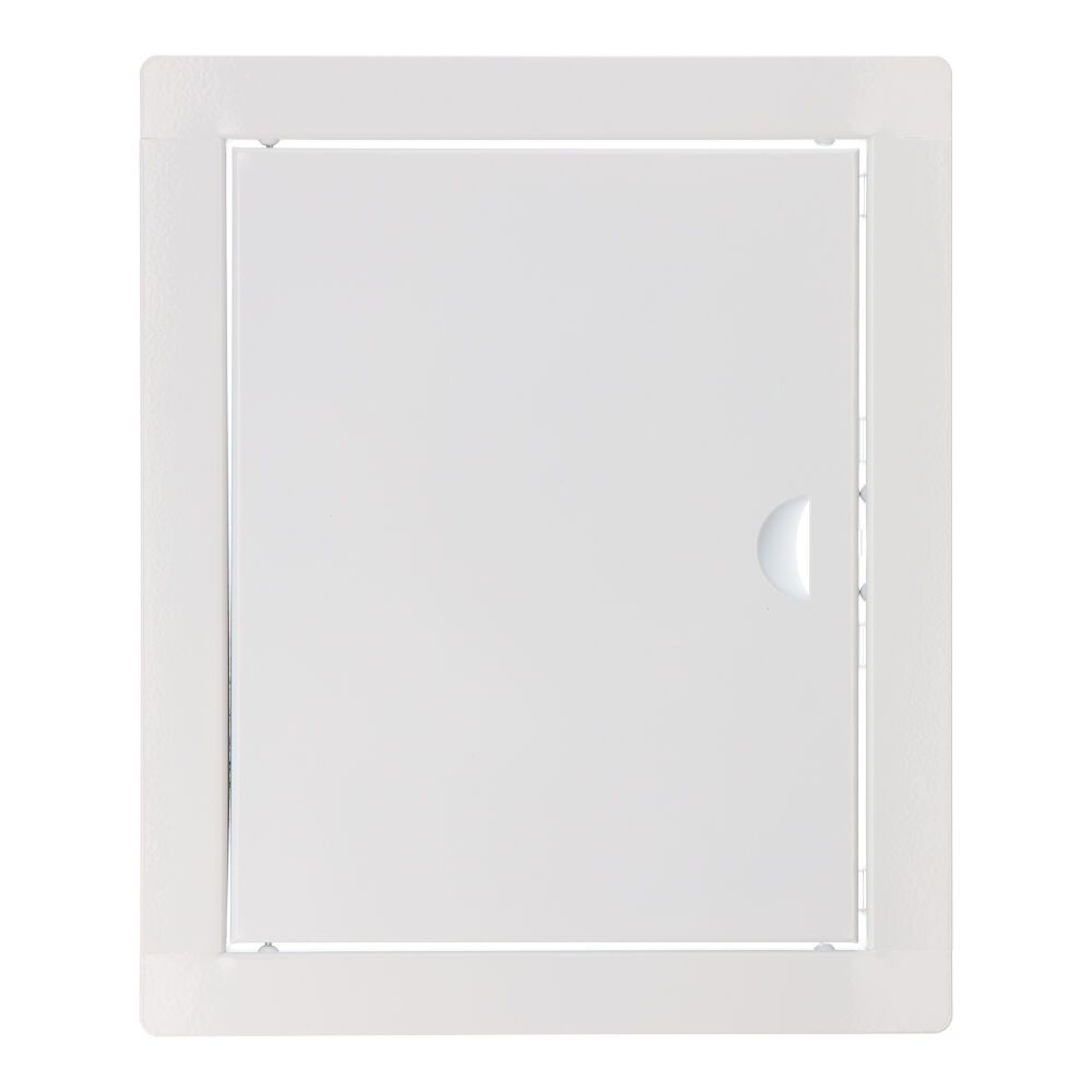 Tampa de registro retangular de encastrar em aço 20x25cm branca