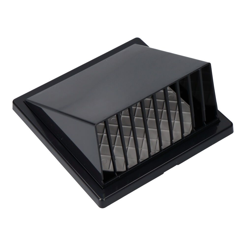 Grelha de ventilação com campânula, ABS ø100 mm, cinzento antracite