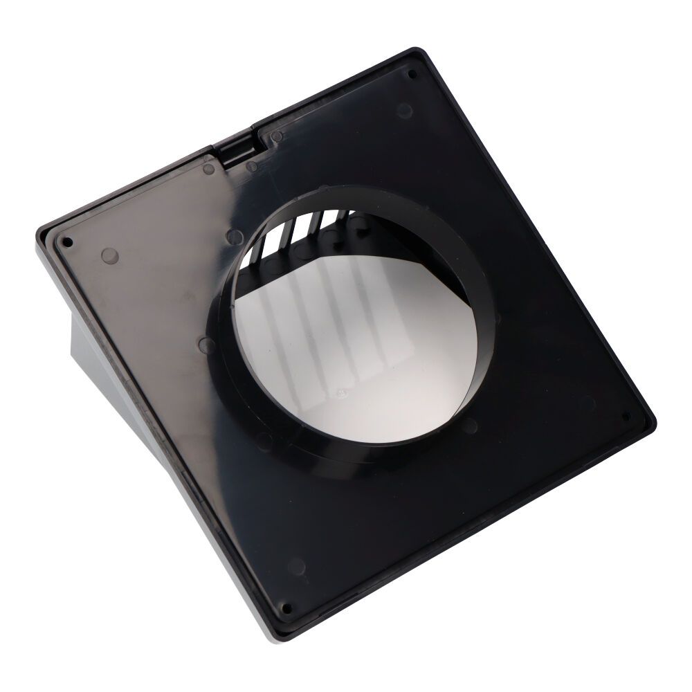 Grelha de ventilação com campânula, ABS ø100 mm, cinzento antracite - Image 2