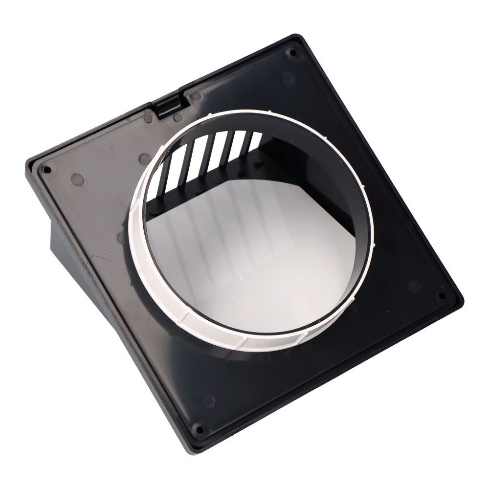 Grelha de ventilação com campânula, ABS ø125 mm, cinzento antracite - Image 2